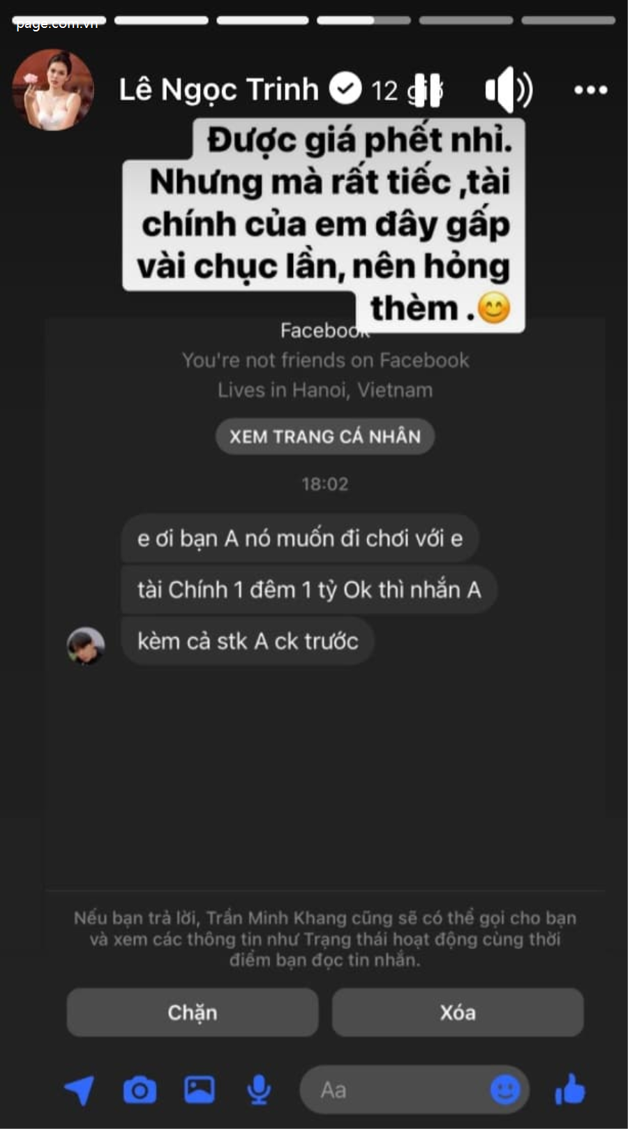 Dù quy y, Lê Ngọc Trinh vẫn được ngã giá đi chơi cùng đại gia với mức tiền choáng ngợp-182-1