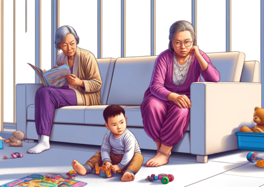 Đùn đẩy việc chăm cháu cho bà ngoại