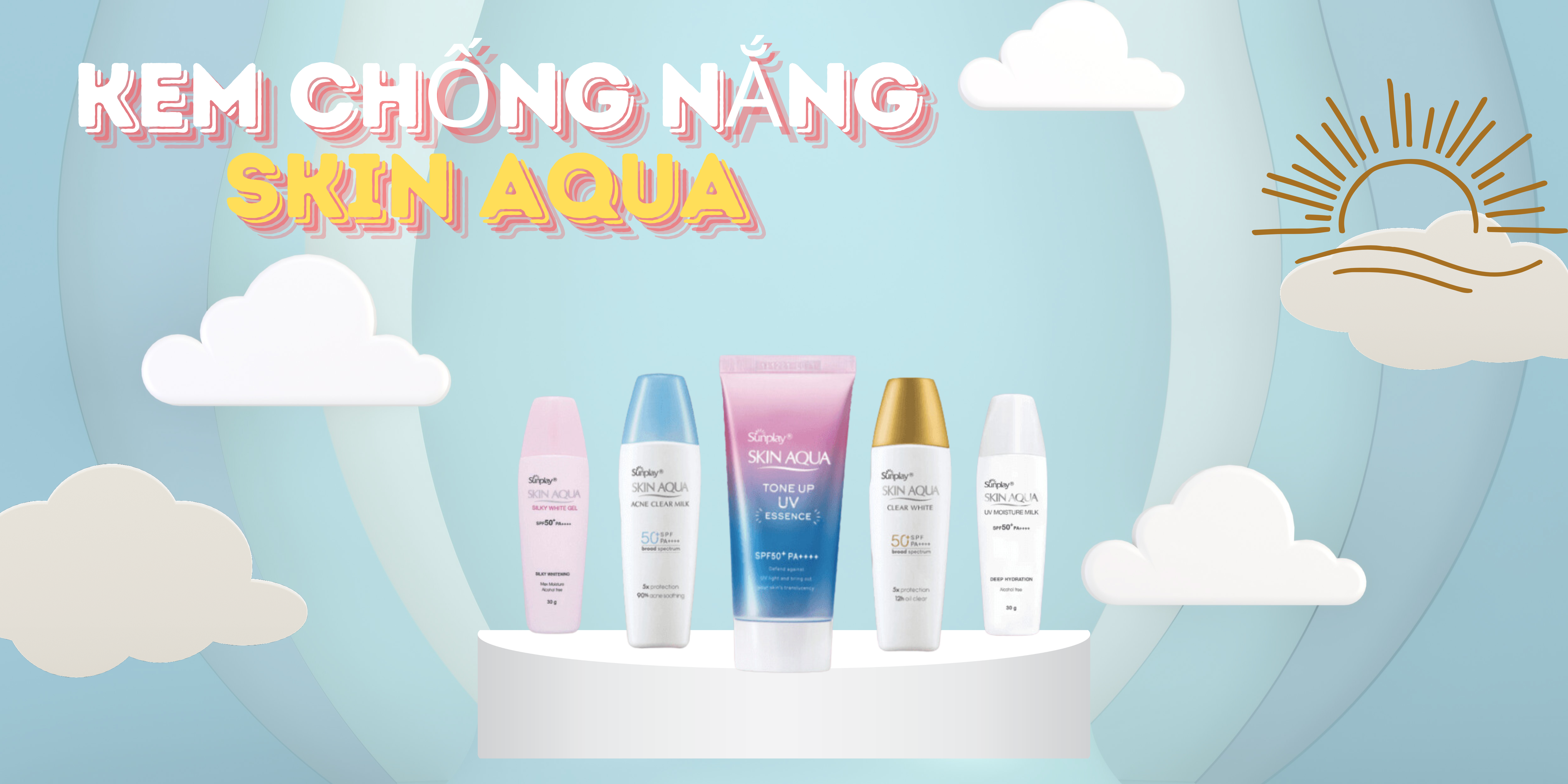 Top 4 kem chống nắng Skin Aqua bạn nên quan tâm