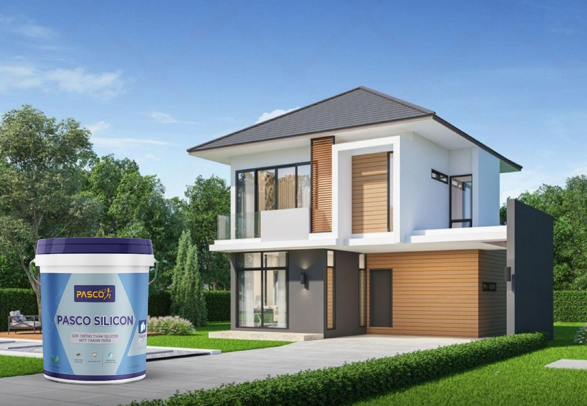 Pasco Silicon - Sơn Chống Thấm Bảo Vệ Ngôi Nhà Việt