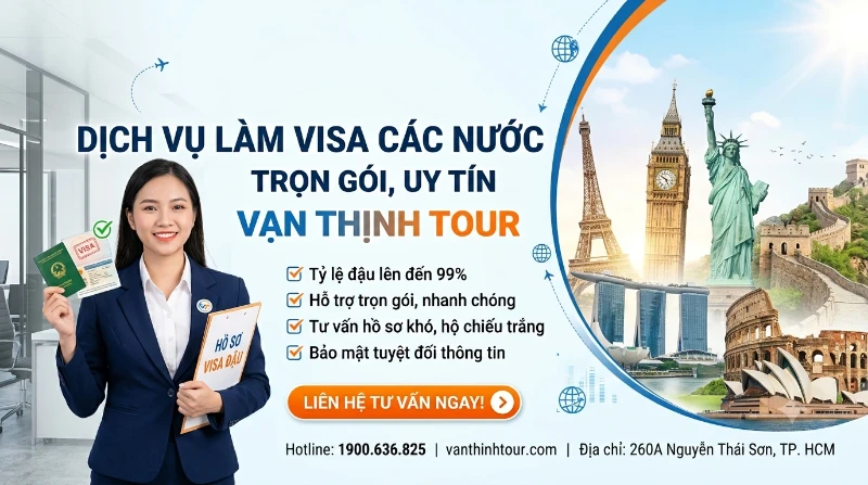 Dịch Vụ Làm Visa các Nước trên Thế Giới Uy Tín, Trọn Gói