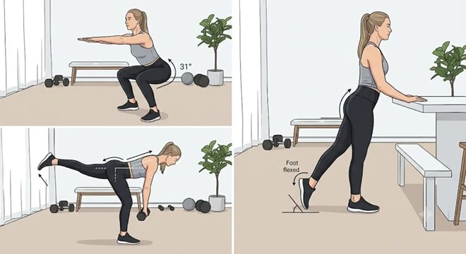 Cơ mông khỏe mạnh với những chuyển động đơn giản mỗi ngày
