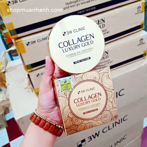 Đắp Mắt Chống Lão Hóa Collagen Luxury Gold Hydrogel Eye & Spot Patch 3w Clinic