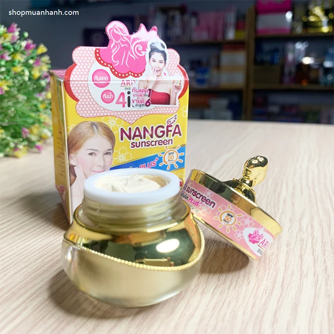 Cách Sử Dụng Kem Chống Nắng Che Khuyết Điểm Nangfa 4in1 - Nangfah SPF 50 Thái Lan