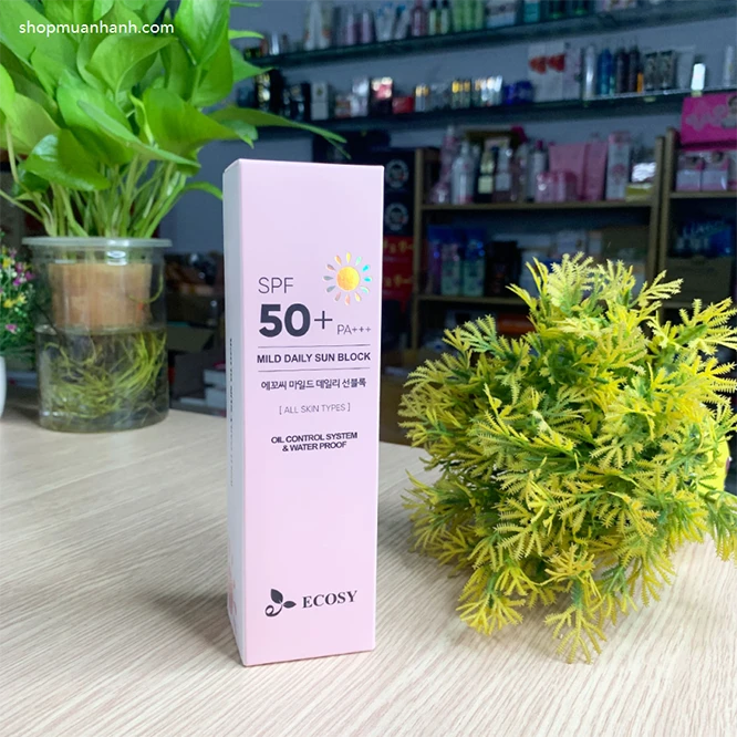 Hướng Dẫn Sử Dụng Kem Chống Nắng Ecosy Ultra Daily Sun Cream Kiềm Dầu Không Trôi 100ml