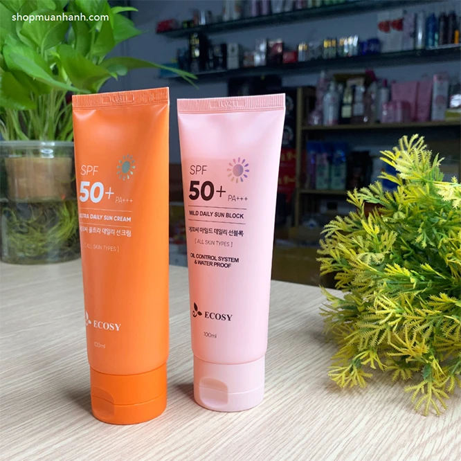 Hướng Dẫn Sử Dụng Kem Chống Nắng Ecosy Ultra Daily Sun Cream Kiềm Dầu Không Trôi 100ml