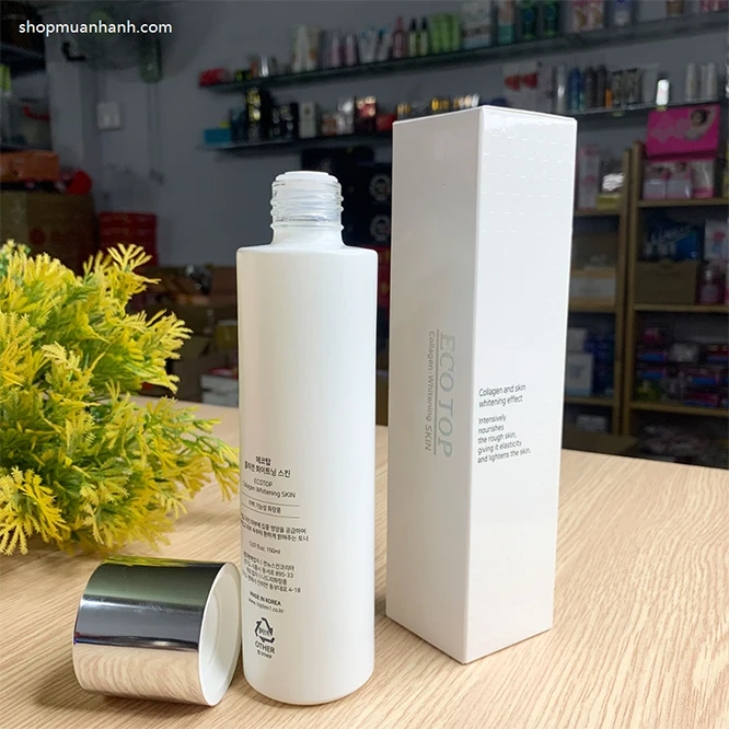 Nước Hoa Hồng Trắng Da Ecotop Collagen Whitening Skin 150ml