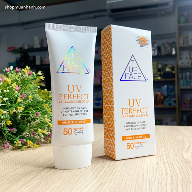 Kem Chống Nắng Top Face UV Perfect SPF50 Plus PA Hàn Quốc