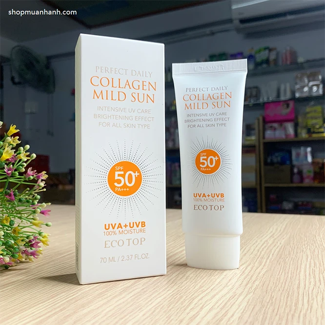 Hướng Dẫn Sử Dụng Kem Chống Nắng Collagen Mild Sun 70ml Hàn Quốc