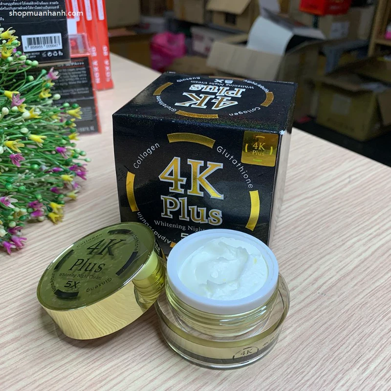 Cách Sử Dụng Kem Dưỡng Trắng Da 4k Plus Whitening Night Cream Thái Lan