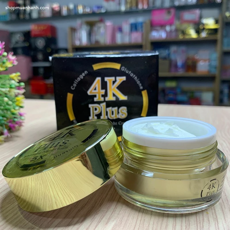 Cách Sử Dụng Kem Dưỡng Trắng Da 4k Plus Whitening Night Cream Thái Lan