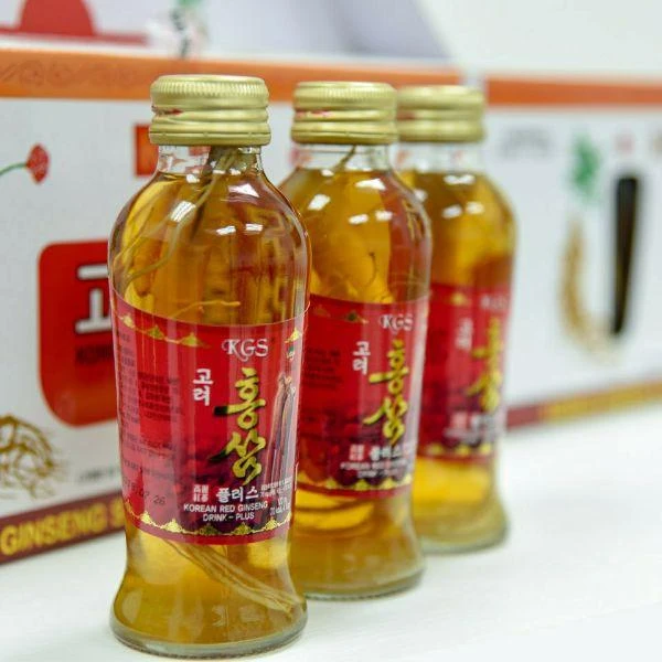 Nước Hồng Sâm Có Củ Won Ki Sam (120 Ml X 10 Chai)