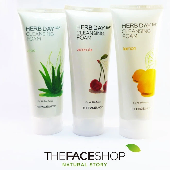 Sữa Rửa Mặt the Face Shop Herb Day 365 Cleansing Foam