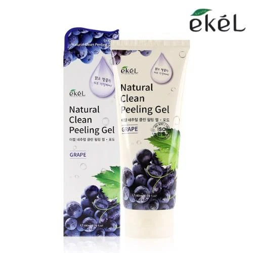 Tẩy Tế Bào Chết Chiết Xuất từ Nho Ekel Natural Clean Peeling Gel Grape 180ml