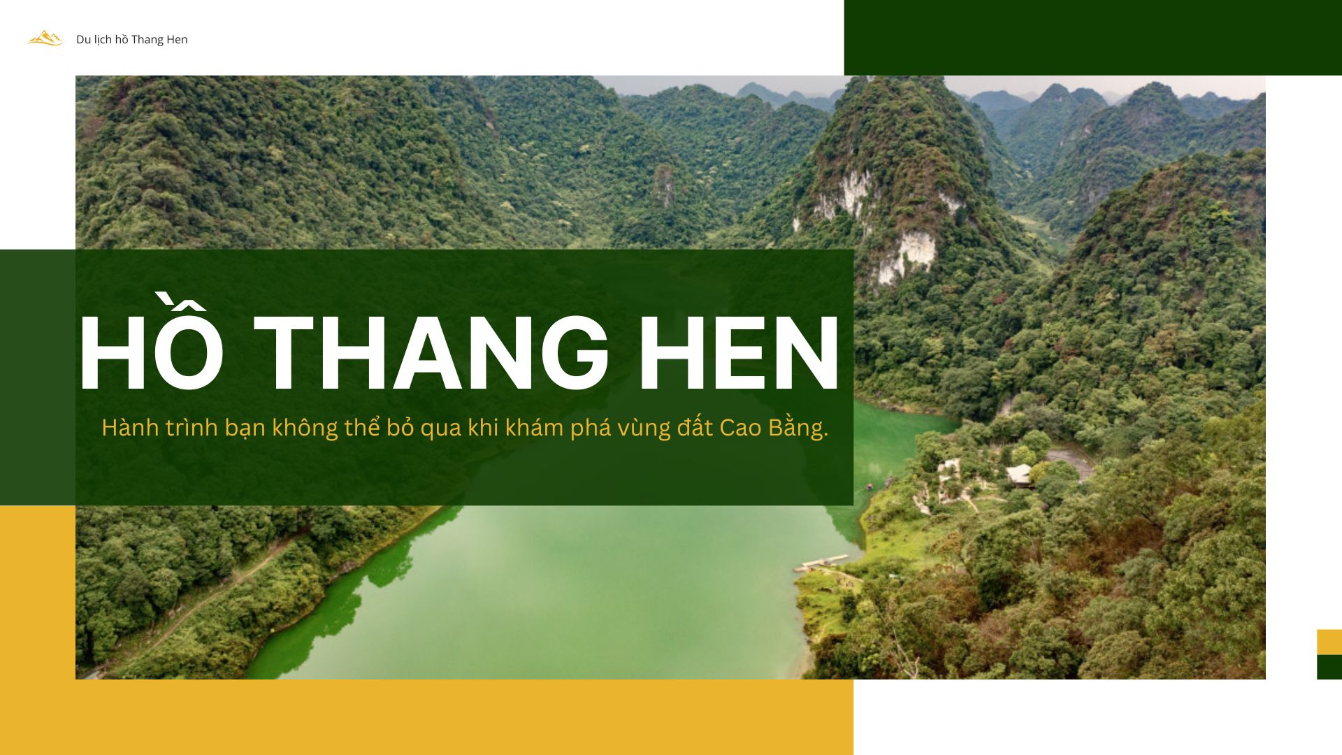 Khám phá hồ Thang Hen: Điểm đến tuyệt vời tại Cao Bằng